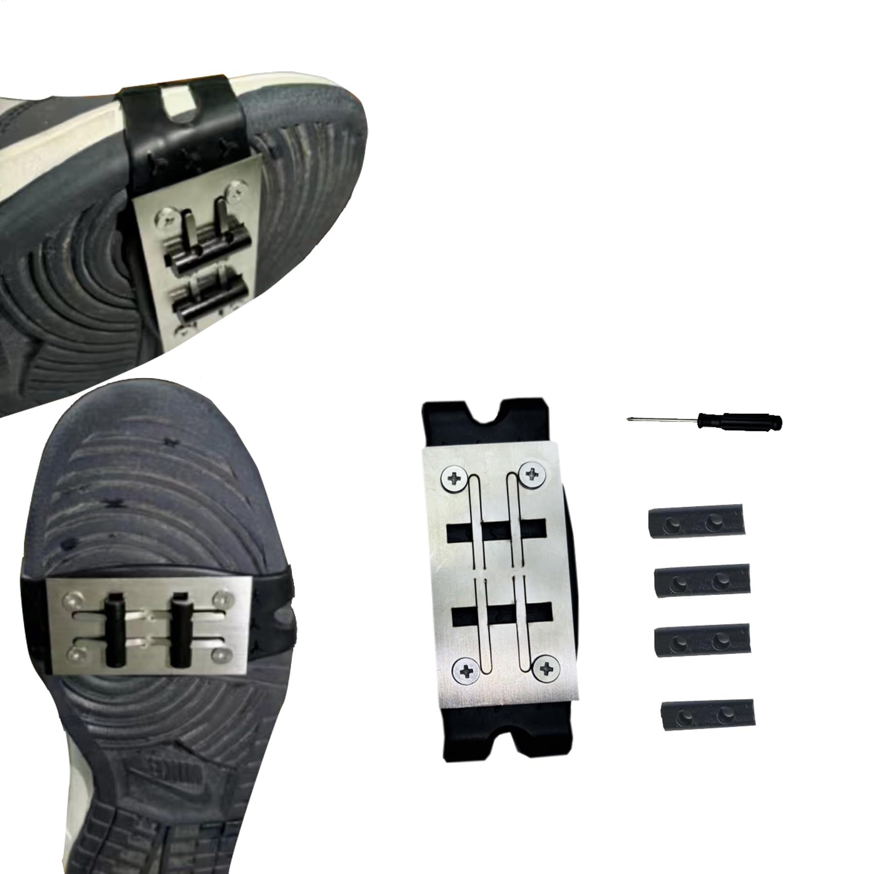 SLYHHZHMY Fire Stone Set for Shoes Skateboard Wind Turbine Bicycle Pedal Brake Spark Grinding Sole Shoe Flint(2)