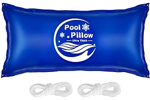 RANWIN Pool Pillows for Above Ground Pools 4 x 8FT-0.4mm Thick Winterized Pool Pillows Closing Kit Durable Cold Resistant Pool Cover Air Pillow Protective Pool Rope Included