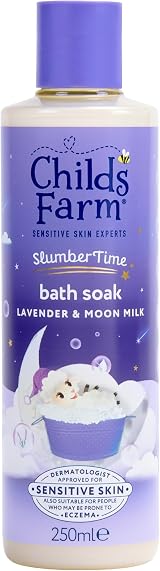 Childs Farm SlumberTime Sleep Bath Soak 250ml Calming Lavender Moon Milk