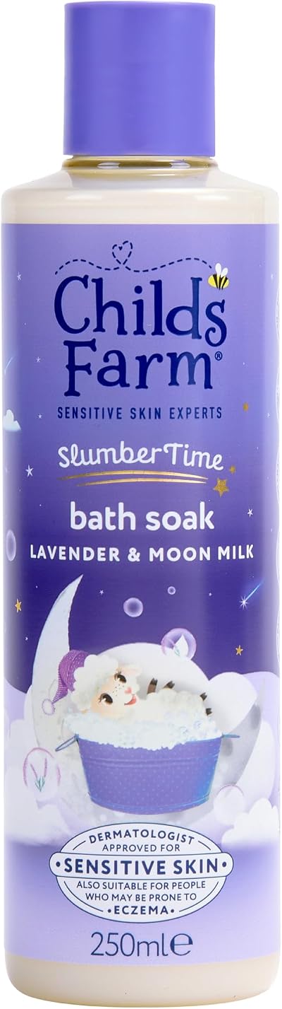 Childs Farm SlumberTime Sleep Bath Soak 250ml Calming Lavender Moon Milk