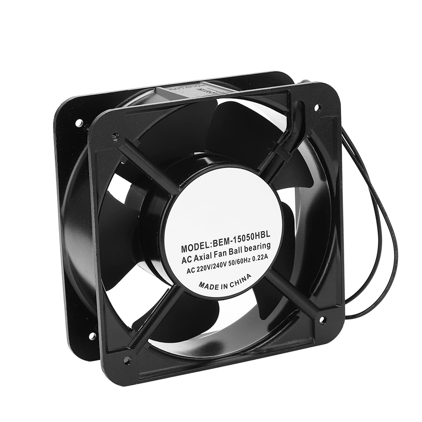 AC Axial Fan 220/240VAC Cooling Fan Ball Bearing Big Airflow Quiet Powerful for DIY Cooling Heat Dissipation