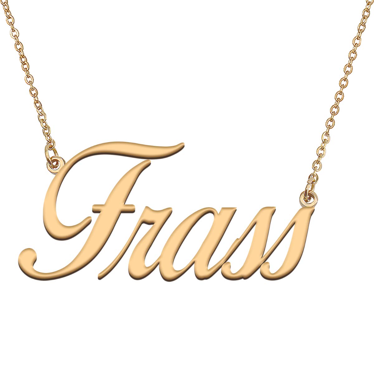 HUAN XUN Customized Custom Simple Any Name Necklace