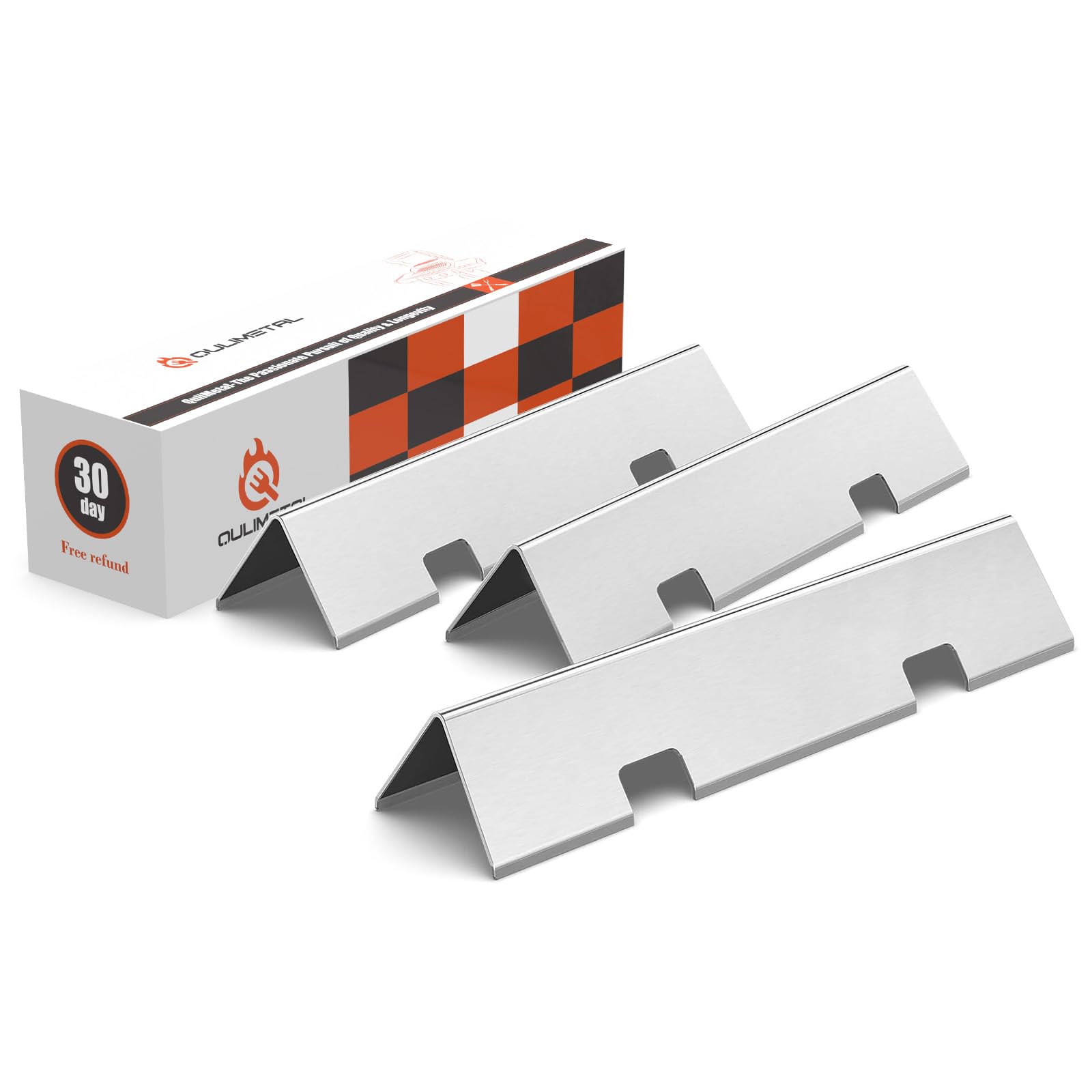 Photo 1 of QuliMetal 15.3" Flavorizer Bars for Weber Spirit E210, E220, S210, S215, Spirit 200 & GS4 Spirit II E210, Spirit II E220 Gas Grills with Front Control, Stainless Flavorizer Bars for Weber 7635 67045