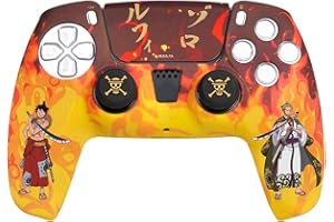 FRTEC - ONE Piece Custom Kit Licencia Oficial, Silicona + Grips + Sticker Touchpad para DualSense, PS5 (One Piece)