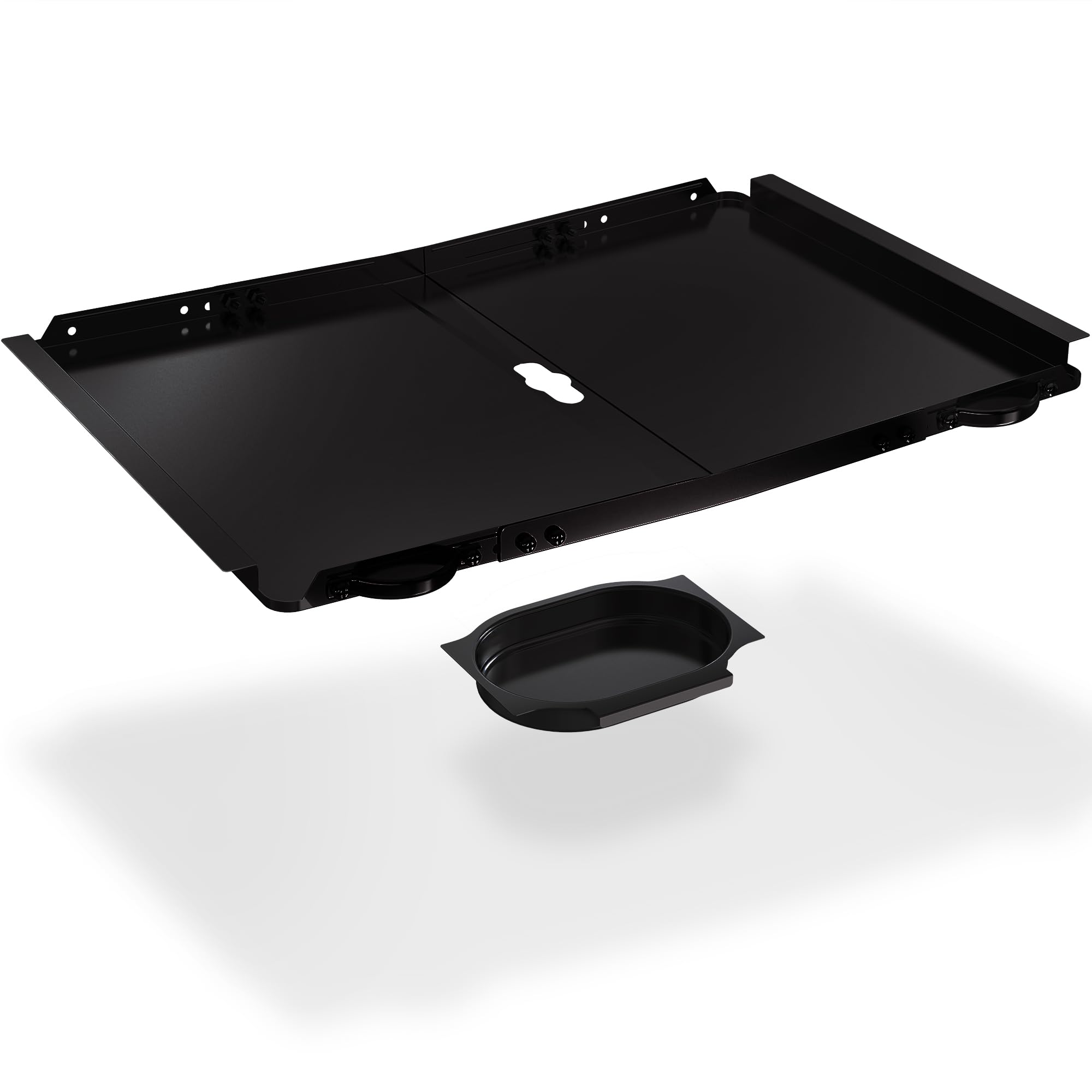 Photo 1 of Replacement Grease Tray with Catch Pan for Dyna Glo Grill Replacement Parts, 24-30" Universal Drip Pan for 4 5 Burner Gas Grill Nexgrill Replacement Parts, Grill Tray for Kenmore BHG Expert (Black)