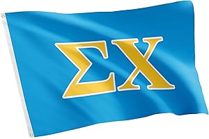DESERT CACTUS Sigma Chi Letter Fraternity Flag Greek Banner 3 feet x 5 feet Sign Decor Sig Chi