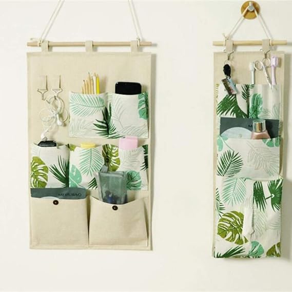 AEKKA 7 Taschen Wandbehang Aufbewahrungstasche Mehrzweck Haken