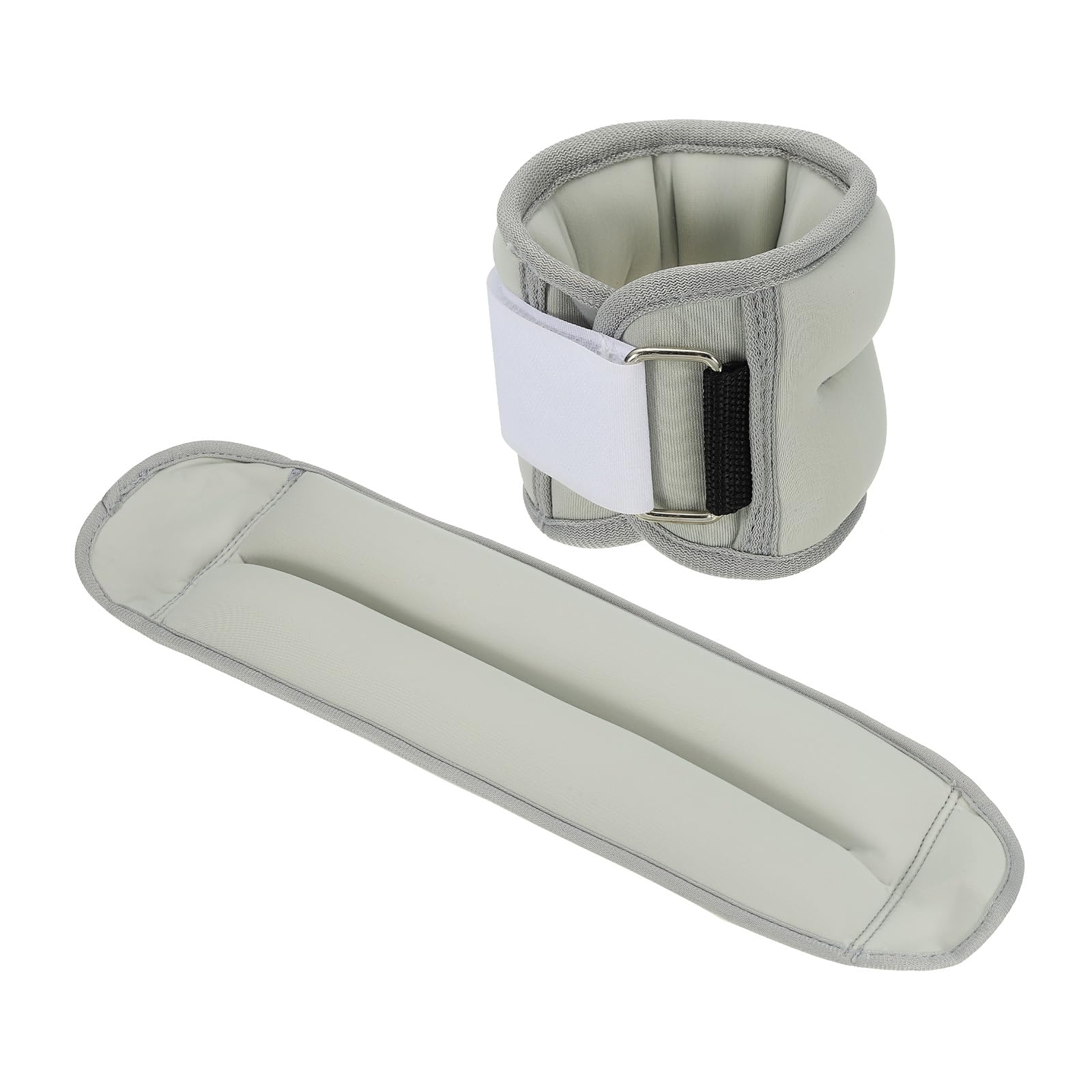 PATIKIL Ankle Weights 1lbs, Wrist Weights Adjustable Leg Weights Sets for Women Men Aerobics Gym Yoga Walking Running, Grey