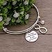 Melix Stainless Steel Mother Son Bangle Bracelets Adjustable, Gift For Mom From Son