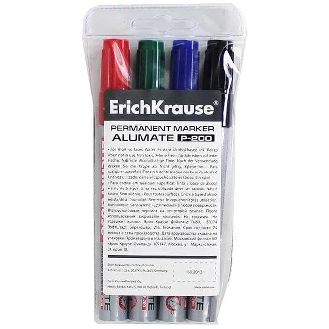 Erich Krause Permanent Marker Pens - Pack Of 4: Amazon.co.uk: Office ...