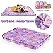 iNNEXT 3 Pack Puppy Blanket for Pet Cushion Small Dog Cat Bed Soft Warm Sleep Mat, Pet Dog Cat Puppy Kitten Soft Blanket Doggy Warm Bed Mat Paw Print