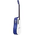 LAVA ME PLAY Smart Guitars,HILAVA 2.0 System Acoustic Electric Guitar,Right Handed 6 Steels String Acustica Guitarra For Adults & Teens & Beginner (36', LITE BAG,Deep Blue & Frost White)