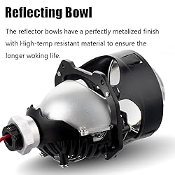 HDYEGIOU 3.0 inch Bi Projector Lens with White