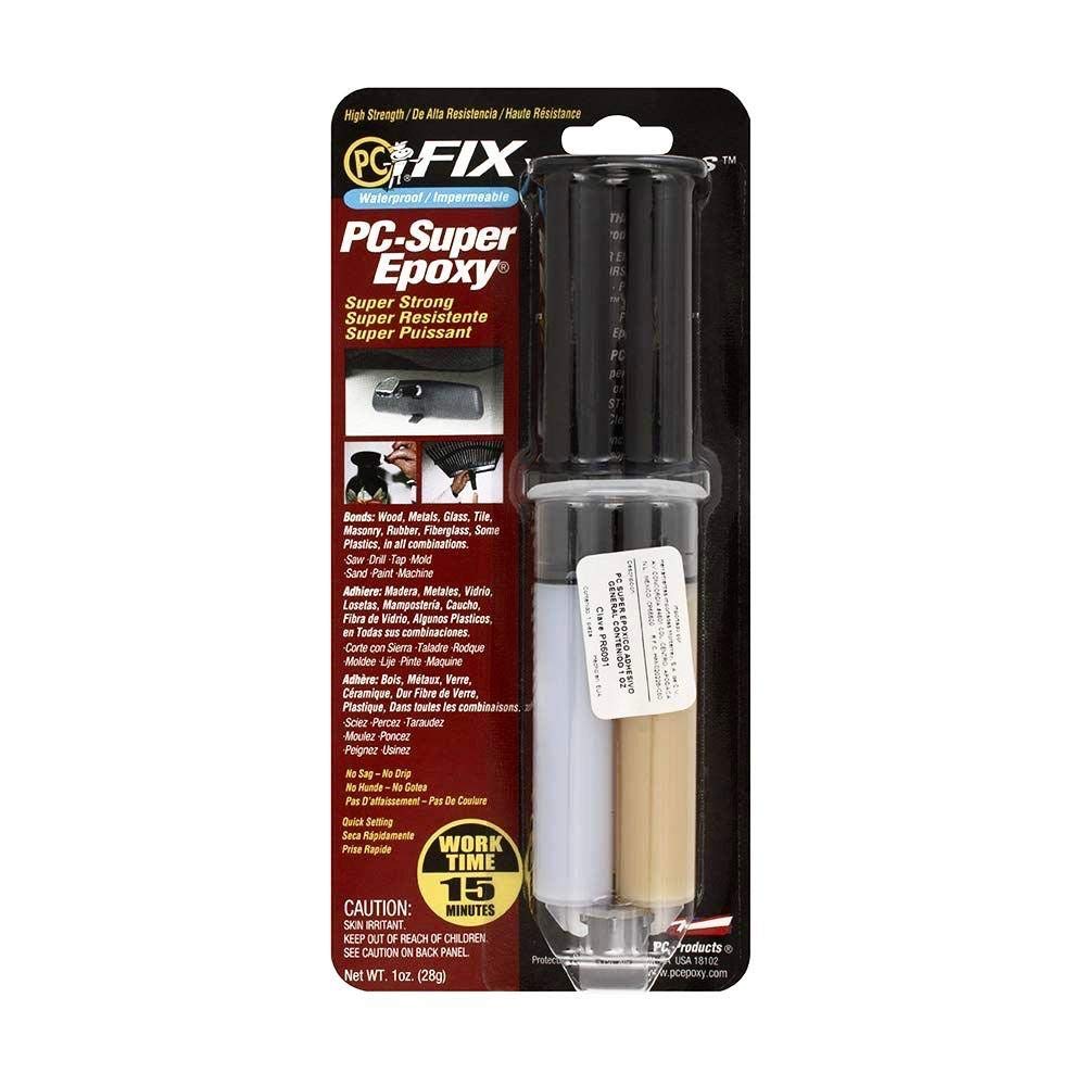 PC Products PC-Super Epoxy Adhesive Paste, Two-Part 1 oz Double Syringe, Translucent 16619: Wood Fill: Industrial & Scientific