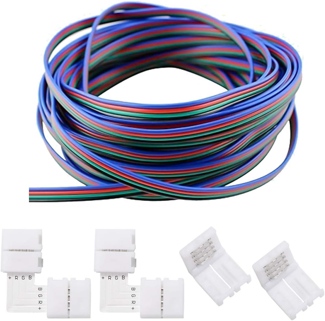 HUAZIZ 10 m prolunga striscia a LED 2-pin Connettore luce del nastro del LED SMD 3528 2835 5050 5630 singolo colore luci di striscia a LED e altre CC 12V dispositivi di
