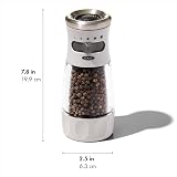 OXO Good Grips Contoured Mess-Free Pepper Grinder Ceramic Gray view 3