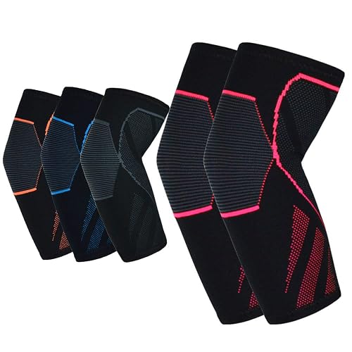 CYCLXY Tennis Elbow Brace Sleeve (1 Pair) - Arm Support For Tendonitis, Golfers Elbow Relief
