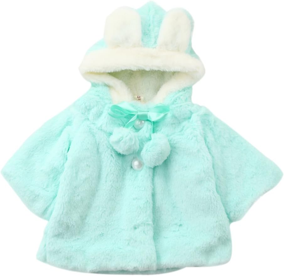 Kingko® 0~24 Month Baby Girls Infant Cotton Winter Warm Coat Cloak Jacket Thick Warm Clothes