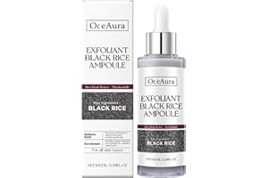 AXNZP Black and White Rice Peeling Ampoule, Deep Pore Cleansing Soft Exfoliating Face and Body Scrub Dead Skin All Skin Types. (Black Rice)