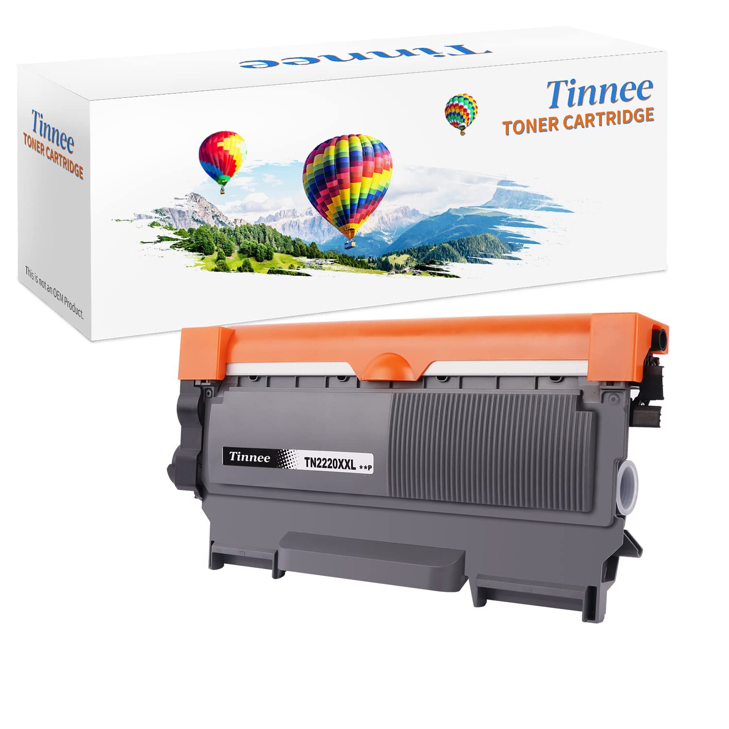 Tinnee Toner Cartridge Replacement for Brother TN2220 TN-2220 TN2010 TN-2010 Compatible with HL-2130 2240 2240D 2250DN 2270DW 7360N 7055 7055W 7060D 7070DW FAX-2840 (Black,1-Pack)