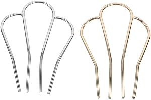 Luxshiny 2pcs Vintage Metal Crown Hair Fork Clips Hair Side Combs for Women for Weddings Parties Casual Wear