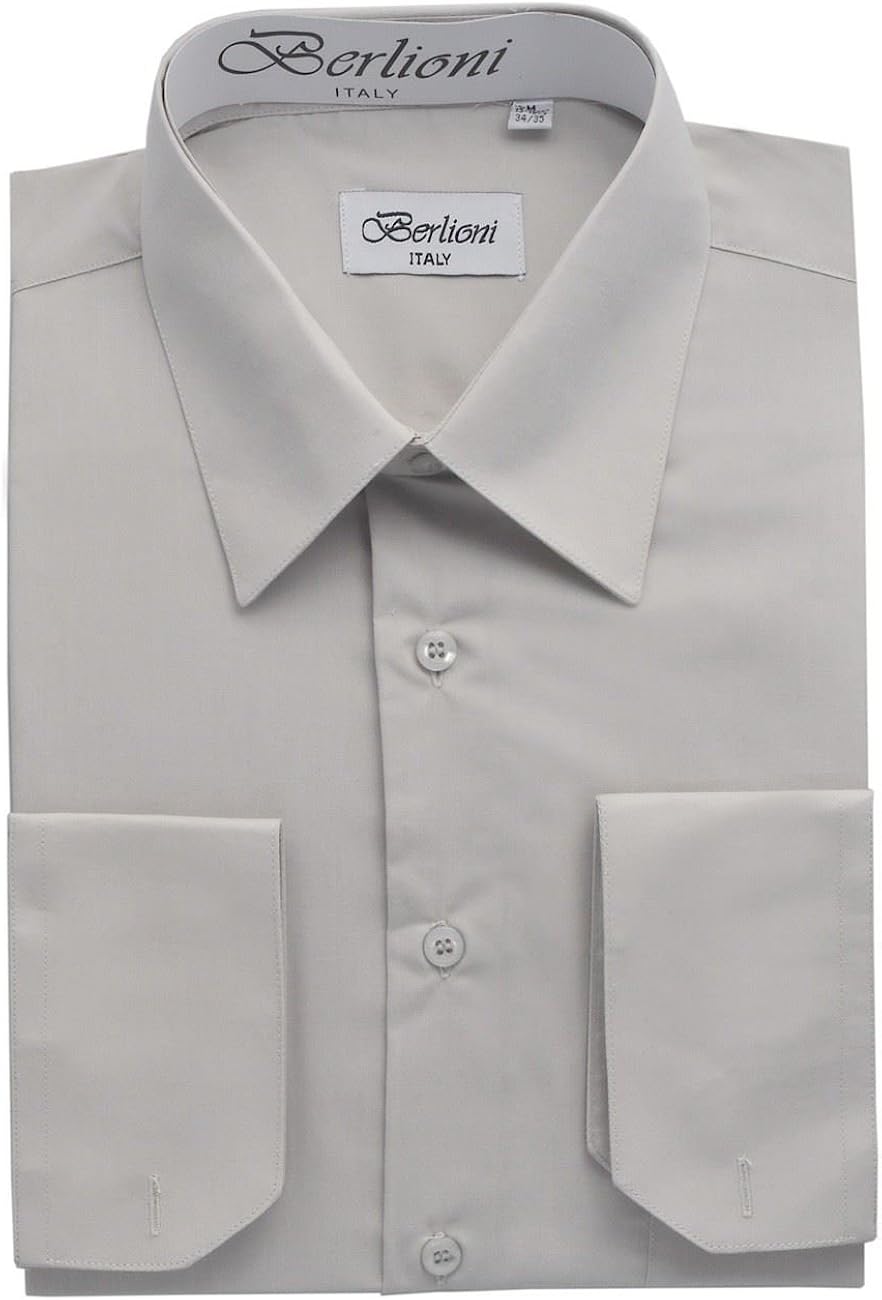 silver formal shirt