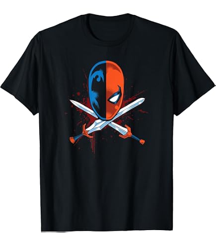 Amazon.com: Justice League DC Comic Deathstroke Logo T-Shirt