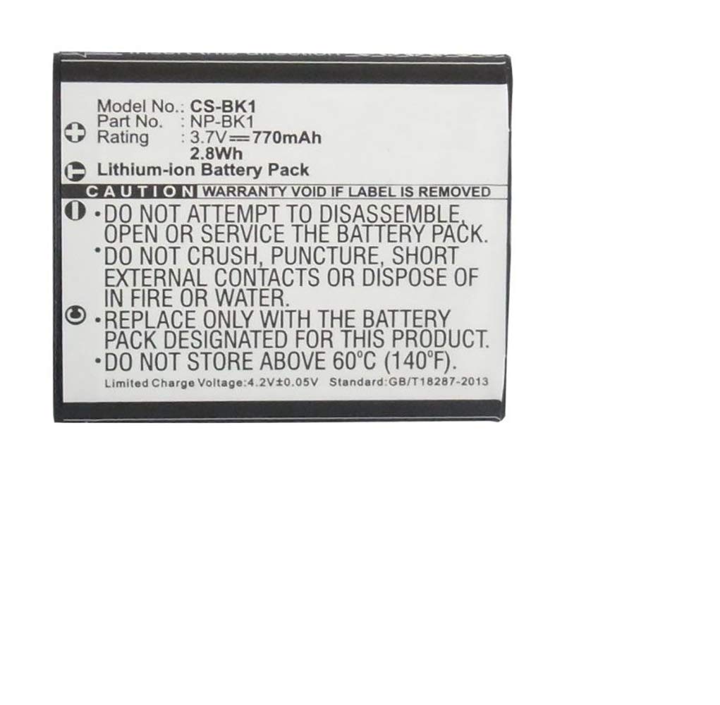 Digital Replacement Camera and Camcorder Battery for Sony NPBK1, Cyber Shot DSC-W180