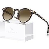 CARFIA Polarized Sunglasses for Women: Acetate Frame, Small/Medium Size, UV400 Protection - Anti Glare CA5288