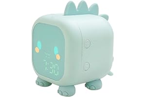 Digital Alarm Clock with Night Light Sleep Trainer 2 Alarms 6 Ringtones Temperature Display Sound Control Snoozing Function f