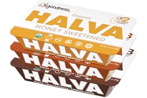WELLBEE'S OhGoodness! Organic Honey Halva - 3 Pack - Paleo Friendly And SCD Approved - No Additives, Refined-Sugar, or Artificial Sweeteners - 75g Each (Assorted Flavors)