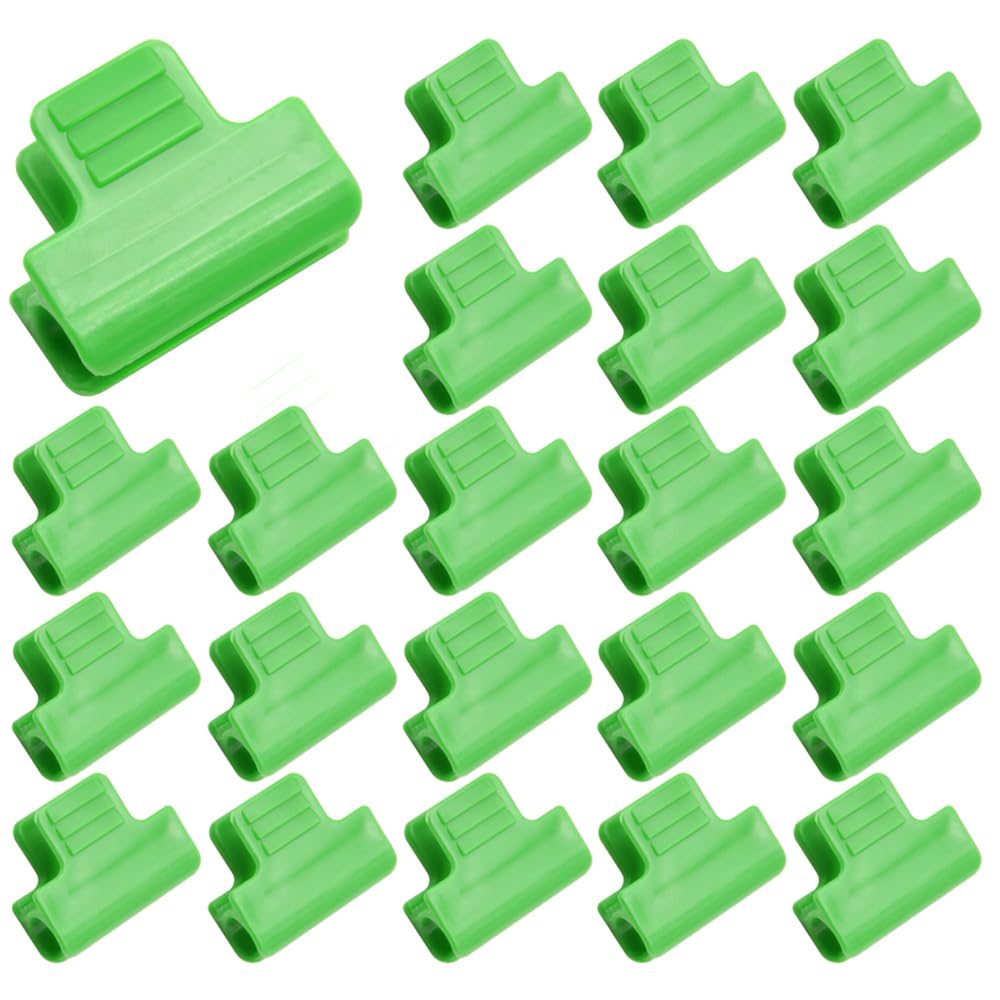 CEEYSEE 20Pcs Greenhouse Clamps Ø11mm Garden Shading Pipe Clips Greenhouse Film Clamps for Fixing Plant Cover Greenhouse Plant Stakes Shed Film Shading Net Pipe Clamps (Ø11mm)