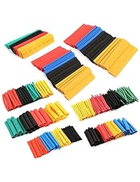 hiletgo 2: 1 Poliolefina termorretráctil tubo Assort Set con aislamiento de alambre manga Tubo 8 S (Pack de 328pcs)