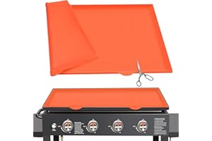 HEYYUMI Griddle Mat Grill Cover,Heavy Duty Silicone Cover for Blackstone,Compatible with Blackstone 36", 28"| Customizable Size | High-Wall Design
