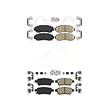 AmeriBRAKES Front Rear Ceramic Disc Brake Pads Kit