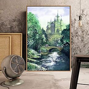 Floating Framed Canvas Wall Art for Living Room, Bedroom Forest Canvas Prints for Home Decoration Ready to Hang - 16x24 inches