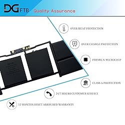 DGTECH A1820 Laptop Battery for MacBook Pro 15 inch