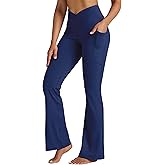 Willit Women's Flare Leggings Crossover Yoga Pants High Waist Bootcut Workout Leggings with Pockets 29" 31"