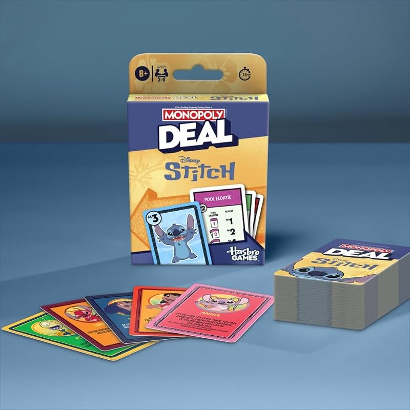 Jogo de Cartas Monopoly Deal: Edição Disney Stitch - Versão Espanhola