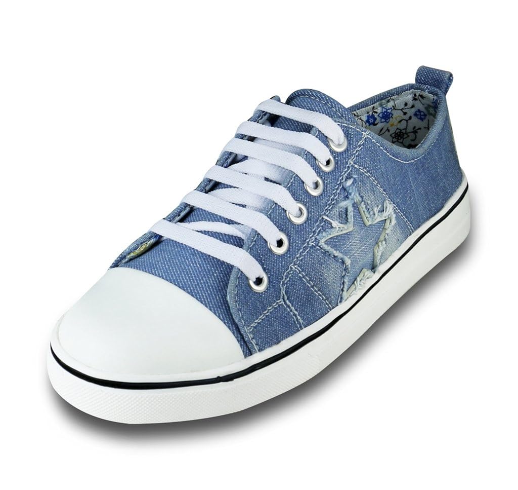 beonza women's denim sneakers
