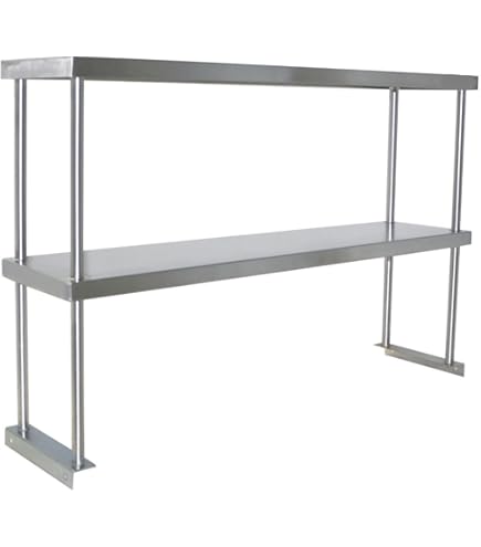Amazon.com: Adjustable Double Overshelf 12 x 36 - Stainless