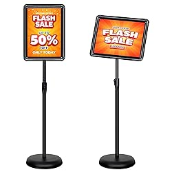 VAIIGO 8.5x11 Inch Adjustable Pedestal Poster Sign