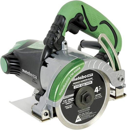 Metabo HPT Masonry Saw, Dry Cut, 4" Diamond Blade, 11.6Amp Motor, 13/