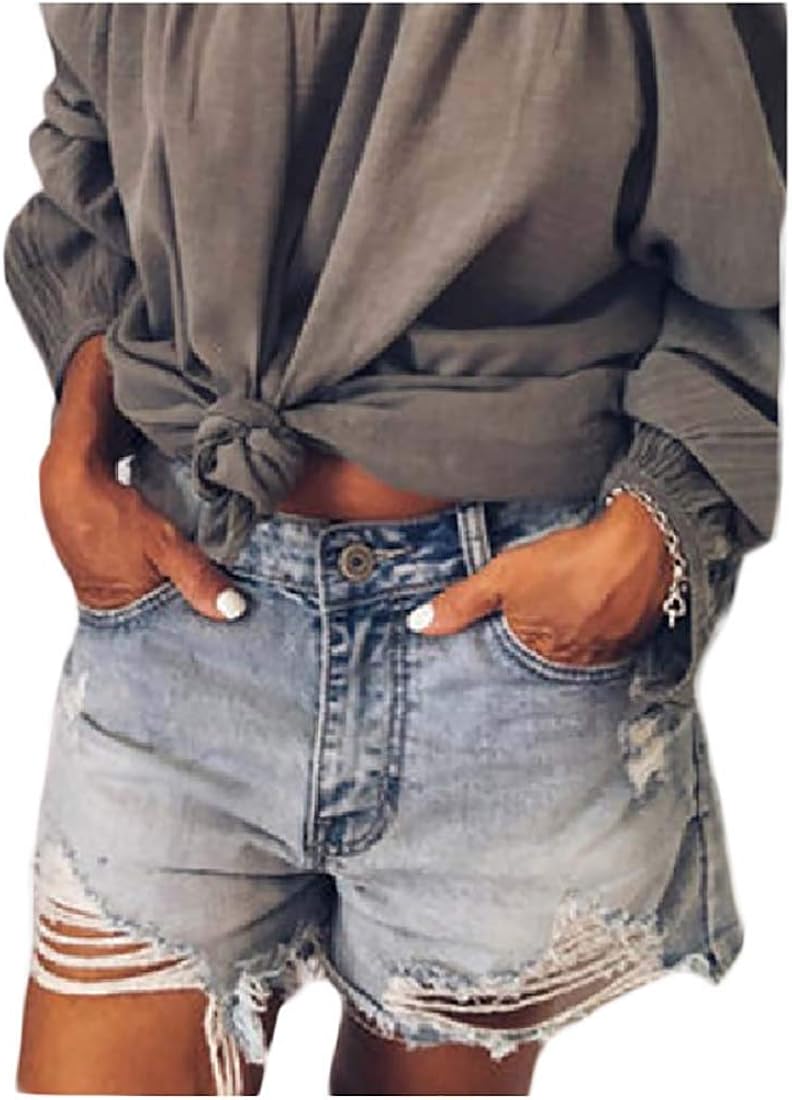 plus size cut off jean shorts