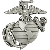 US Marine Corps EGA OR Bulldog Solid Pewter Lapel Pin Made in USA