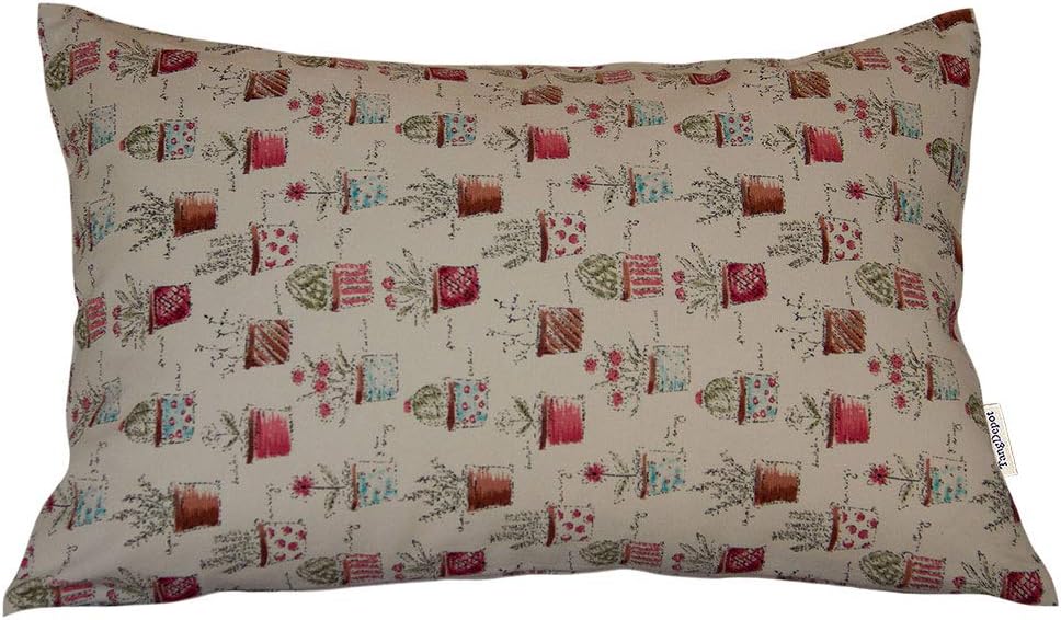 TangDepot 100% Cotton Floral Printcloth Decorative Throw Pillow Covers, Handmade,45 Colors,19 Sizes Avaliable, Rectangle Shells, Decorative Cushion Cover - (12"x20", F18 Green Plants)