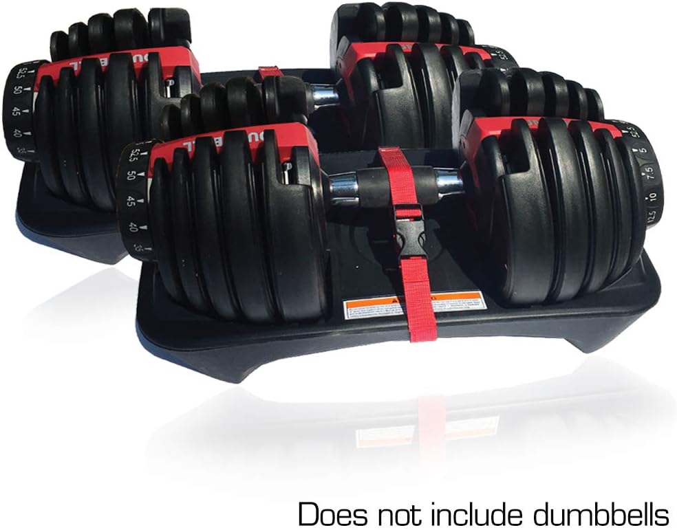 Amazon Com Transport Travel Straps For Dumbbells Only Compatible With Bowflex Selecttech 552 Adjustable Dumbbells With Fitness Dial Cradle Base To Dumbbell Carry And Storage Sports Outdoors