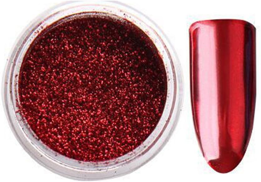 Walaha 4Color Chameleon Mirror Neon Powders, UV Gel Nail Glitters Dust Neon Chrome Mermaid Rainbow Reflective Holo Pigment Manicure Nail Art Beauty Design