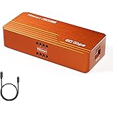 TESmart 80Gbps M.2 NVMe SSD Enclosure with ASM2364 Chip, High-Speed 7000MB/s | Compatible w/Thunderbolt 5/USB4 v2/USB 3.2 gen 2x2 (20Gbps), PCIe 5.0 SSD | Smart Cooling | Aluminium Alloy(TBE-X5Max)