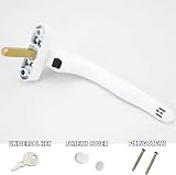 Heather White Replacement UPVC Window Handle 43mm Spindle Inline Espag Lockable view 6